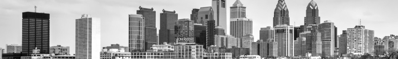 Source https://commons.wikimedia.org/wiki/File:Philadelphia_cityscape_BW_20150328.jpg